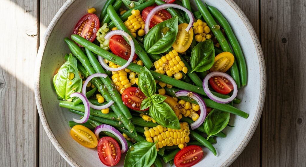 Green Bean Corn Tomato Salad Recipe