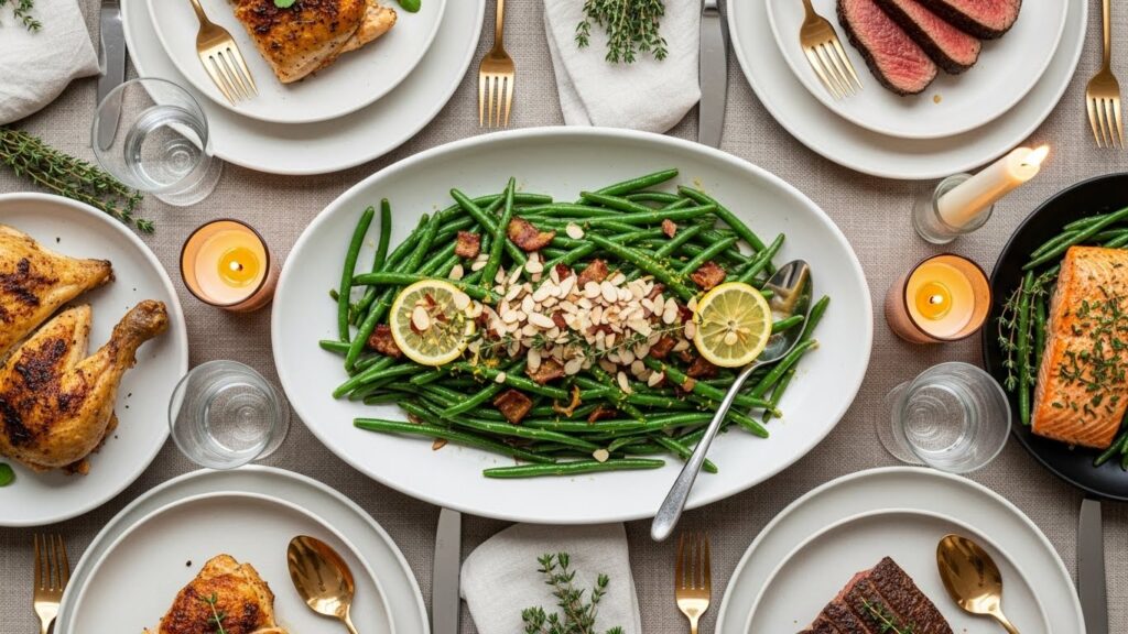 Green Beans Almondine with Bacon Recipe