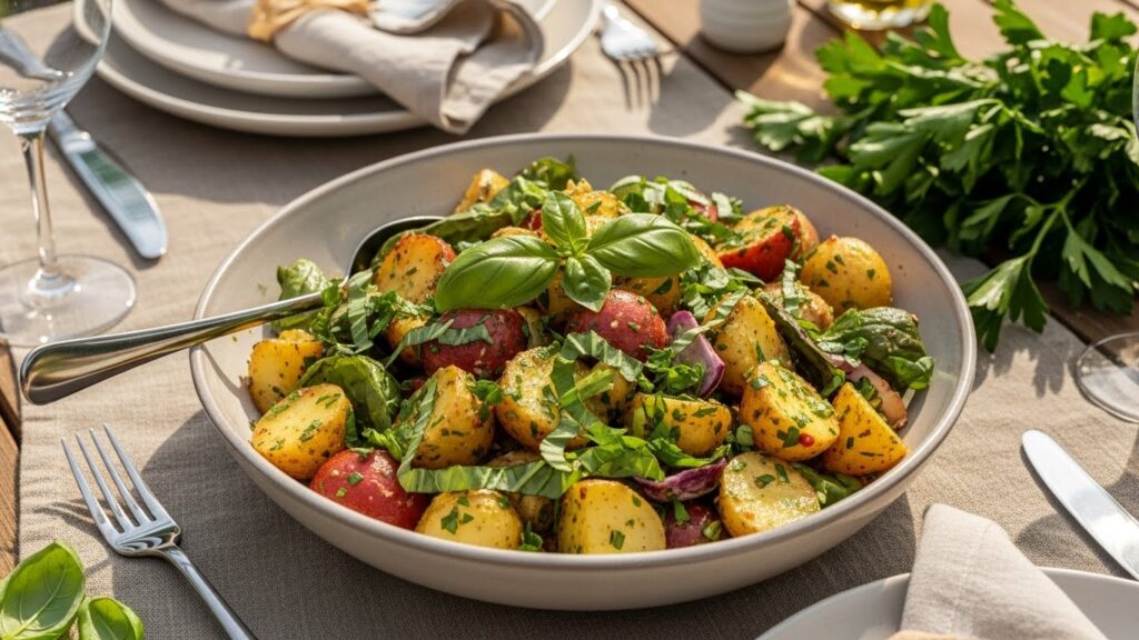 Italian Potato Salad with Green Beans and Tomatoes