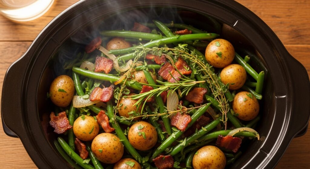 Slow Cooker Green Beans and Potatoes Recipe – Crockpot Dish
