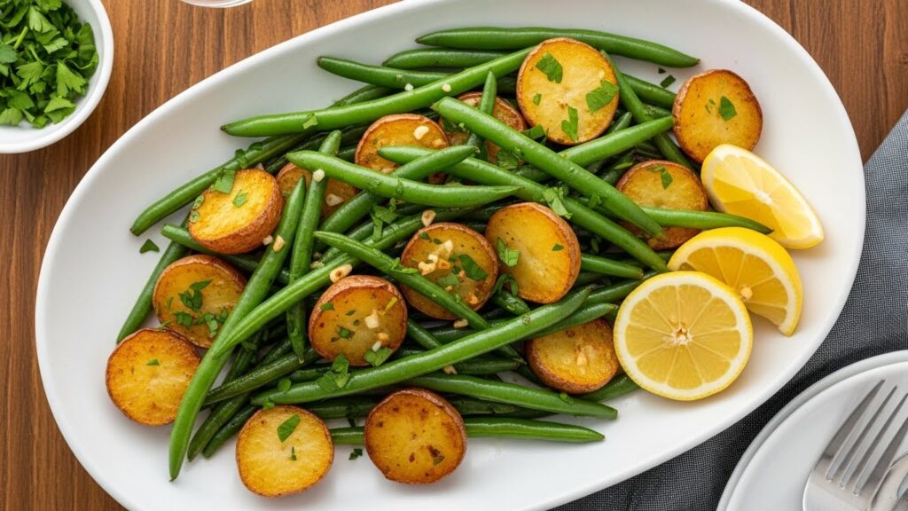 Roasted Potatoes and Green Beans Recipe